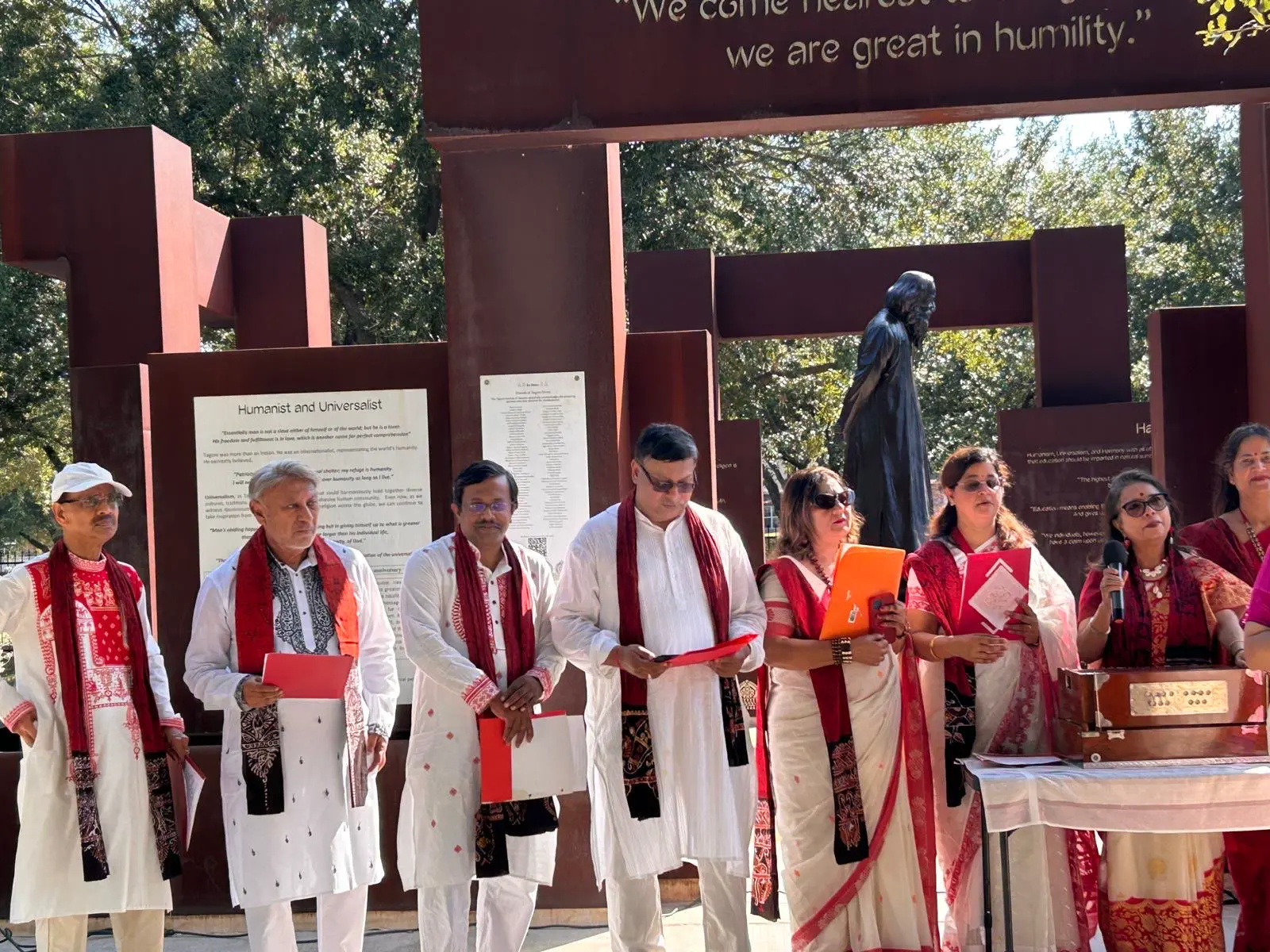 Community members at the gathering â An Inspiring Conversation with Dr. Rabindra Chakraborty
