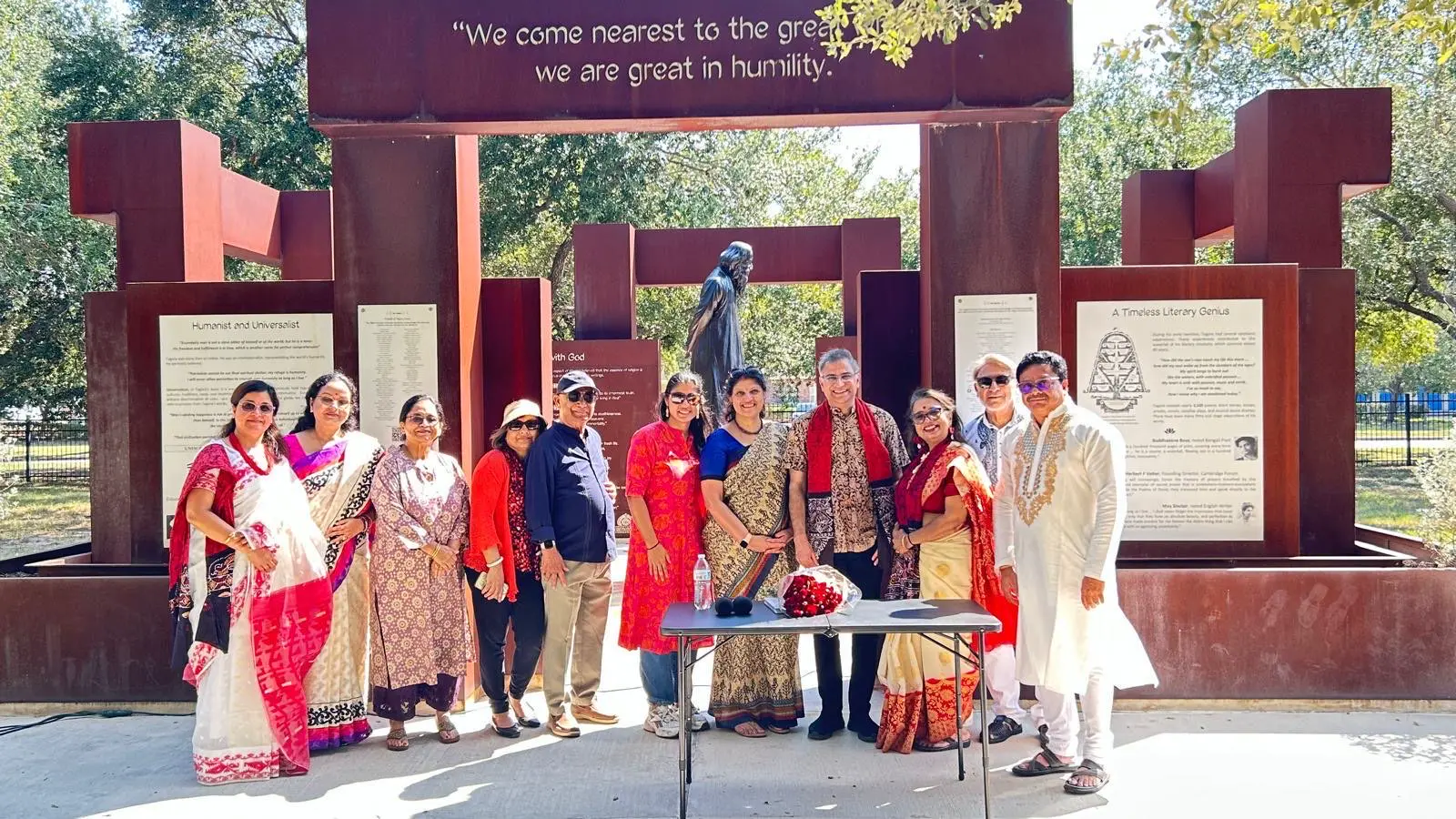 Group portrait at tagore grove â An Inspiring Conversation with Dr. Rabindra Chakraborty