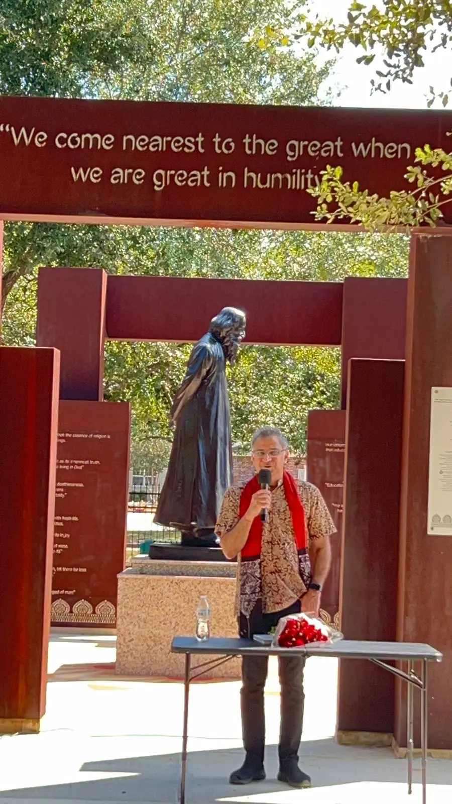 Guest speaking at the memorial â An Inspiring Conversation with Dr. Rabindra Chakraborty