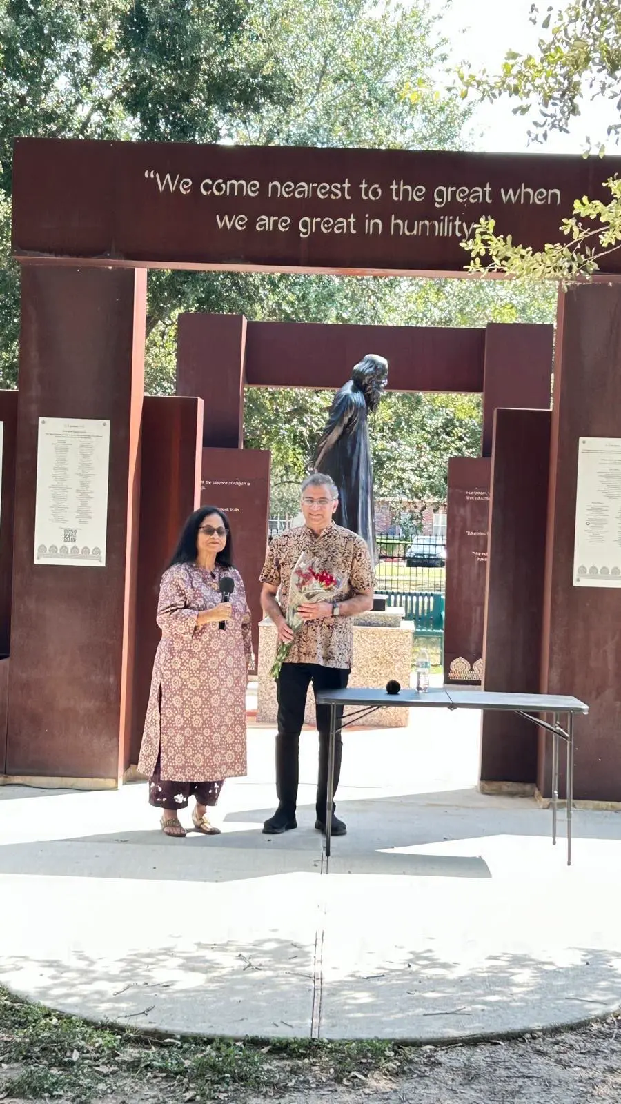 Conversation beside the memorial â An Inspiring Conversation with Dr. Rabindra Chakraborty