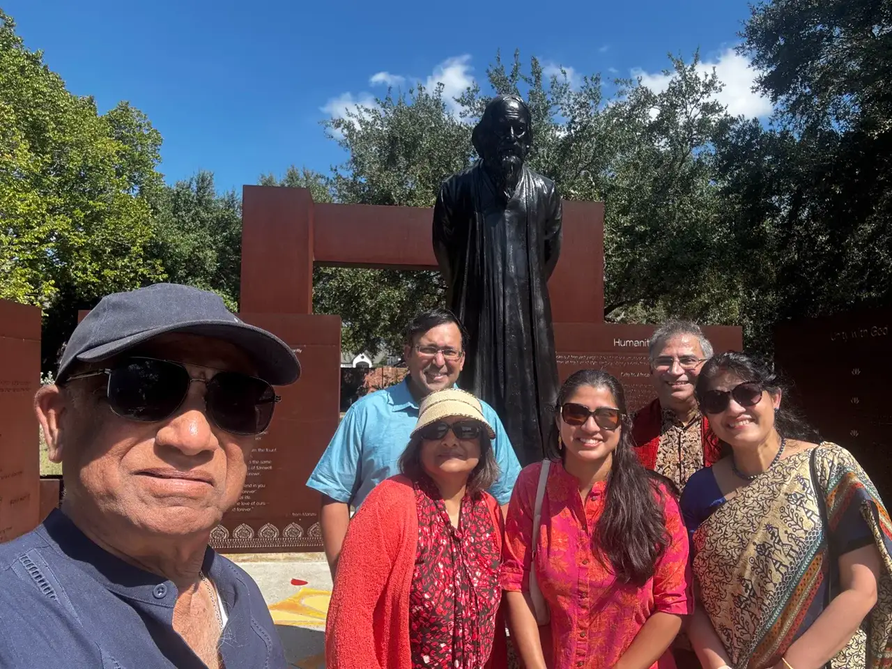 Group selfie at tagore grove â An Inspiring Conversation with Dr. Rabindra Chakraborty